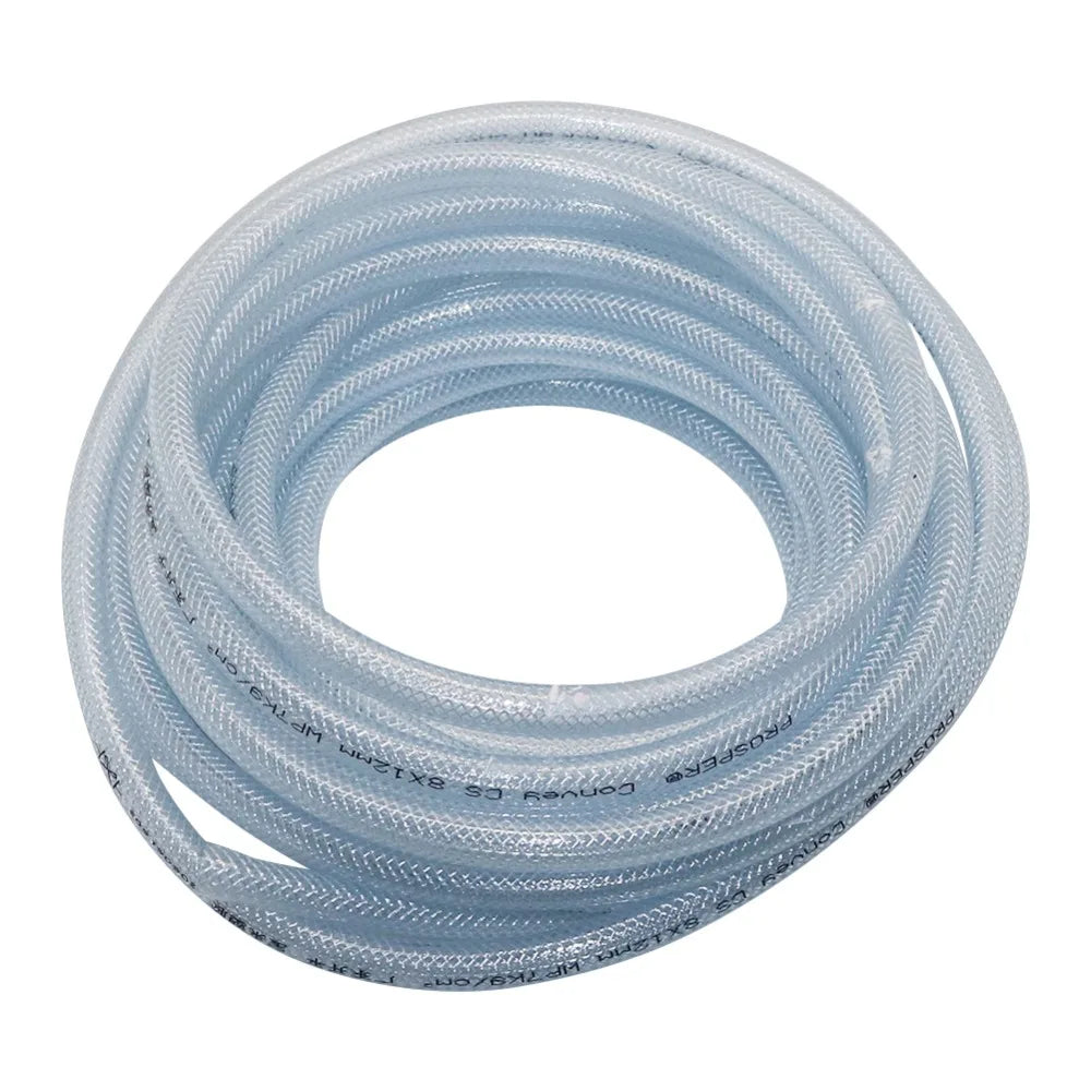 5m/10m PVC Braided Reinforced Hose Garden Lawn Irrigation Flexible Soft Pipe Agriculture Watering 8/12mm Tube