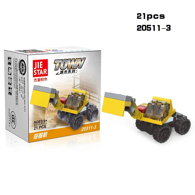 Mini Transportation tank plane Car Educational Assembled Models Building Blocks Compatible small Bricks toys for children