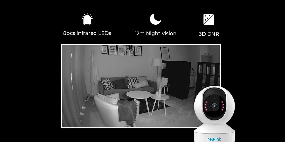 Reolink E1 Series 2K 4MP WiFi Camera Pan&Tilt 2-Way Audio Baby Monitor Indoor Cam AI Detection Home Video Surveillance Cameras