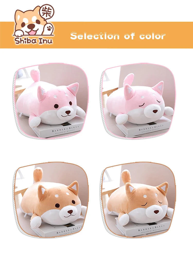 1pc Lovely Fat Shiba Inu & Corgi Dog Plush Toys Stuffed Soft Kawaii Animal Cartoon Pillow Dolls Gift for Kids Baby Children