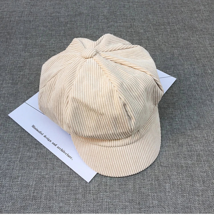 COKK Newsboy Cap Beret Women Vintage Beret Painter Winter Hats For Women Men Octagonal Caps Female Bone Male New 11.11 Hats