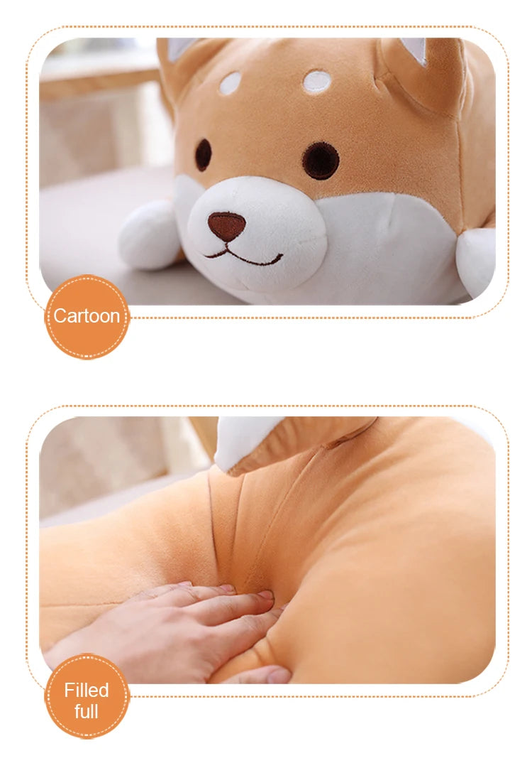 1pc Lovely Fat Shiba Inu & Corgi Dog Plush Toys Stuffed Soft Kawaii Animal Cartoon Pillow Dolls Gift for Kids Baby Children