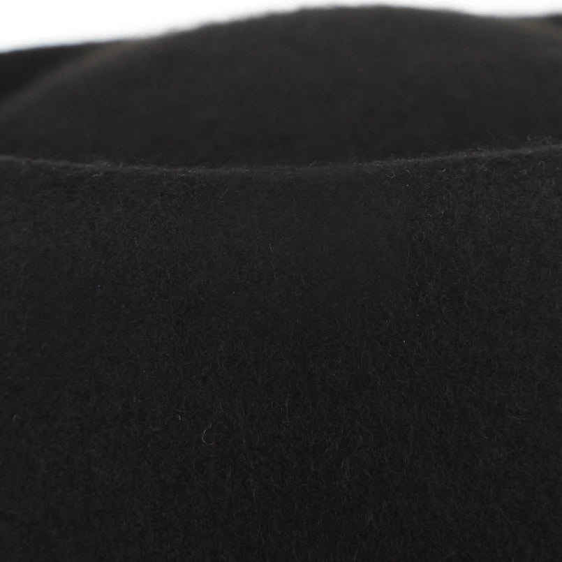 GEMVIE 100% Wool Men Pork Pie Hat For Dad Uniex White Black Top Hat Lady Gentleman Flat Bowler Porkpie Fedora For Women