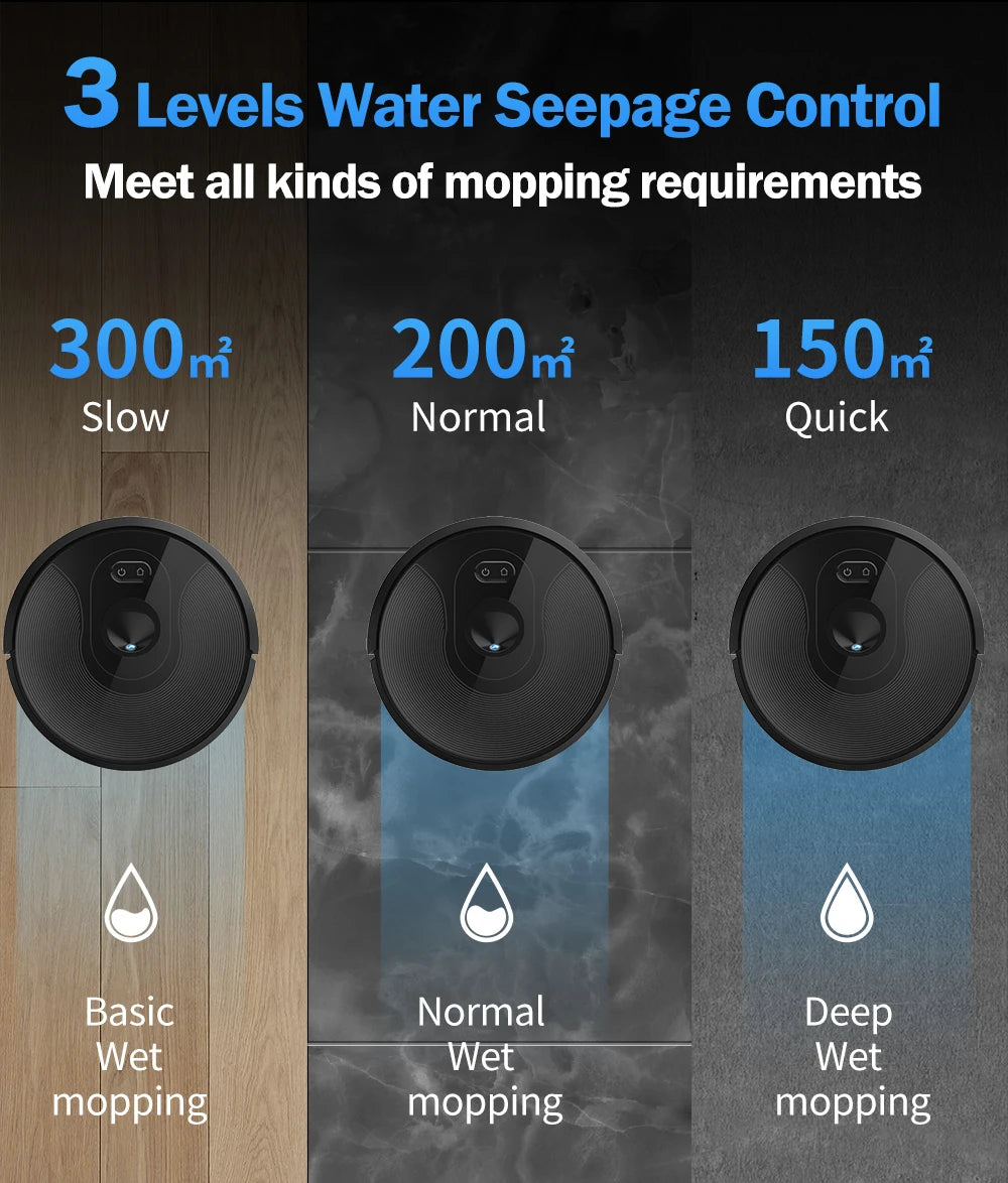 Robot Vacuum Cleaner ABIR X6 , 6000PA Suction, Smart Eye System,APP Virtual Barrier,Smart Home Appliance,Auto Floor Mopping