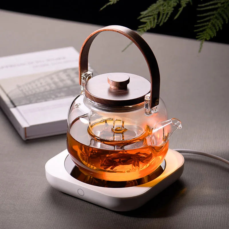 New Coffee Mug Warmer for Milk Tea Teapot Electric Heating Cup Plate High Temperature 80 Degree Celsius for Home Office Desk Use