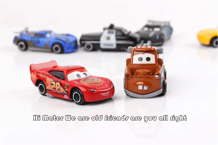 7PCS/Set Disney Pixar Car 3 Lightning McQueen Jackson Storm Uncle Truck Diecast Metal Car Model car Toy Boy Gift for boy
