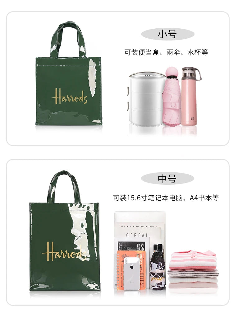 New Fashion Style Jelly Handbag for Women Eco Friendly Flower Tote Shopping Bag Reusable Waterproof PVC Shoulder Shopper Bag