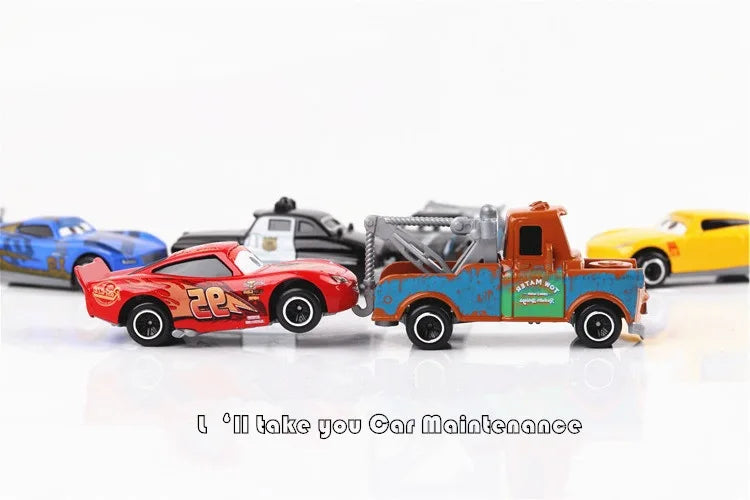 7PCS/Set Disney Pixar Car 3 Lightning McQueen Jackson Storm Uncle Truck Diecast Metal Car Model car Toy Boy Gift for boy