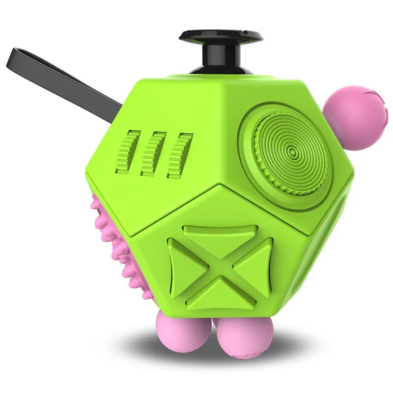 12 Sides Fidget Cube Toys Anti-Stress Antistress Sensory Toys For Children Kids Adults Autism ADHD OCD Anxiety Relief Focus