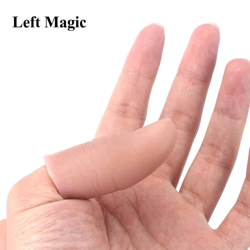 5 Pcs Soft Thumb Tip Finger Fake Magic Trick Close Up Vanish Appearing Finger Trick Props Toy Funny Prank Party