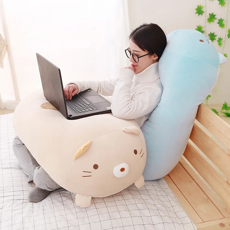 Hot 20/28cm Soft Animals Cartoon Cat Pillows Cushion Lovely Rabbit Stuffed Dog Penguin Pig Frog Plush Toy Birthyday Gift