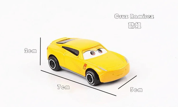 7PCS/Set Disney Pixar Car 3 Lightning McQueen Jackson Storm Uncle Truck Diecast Metal Car Model car Toy Boy Gift for boy