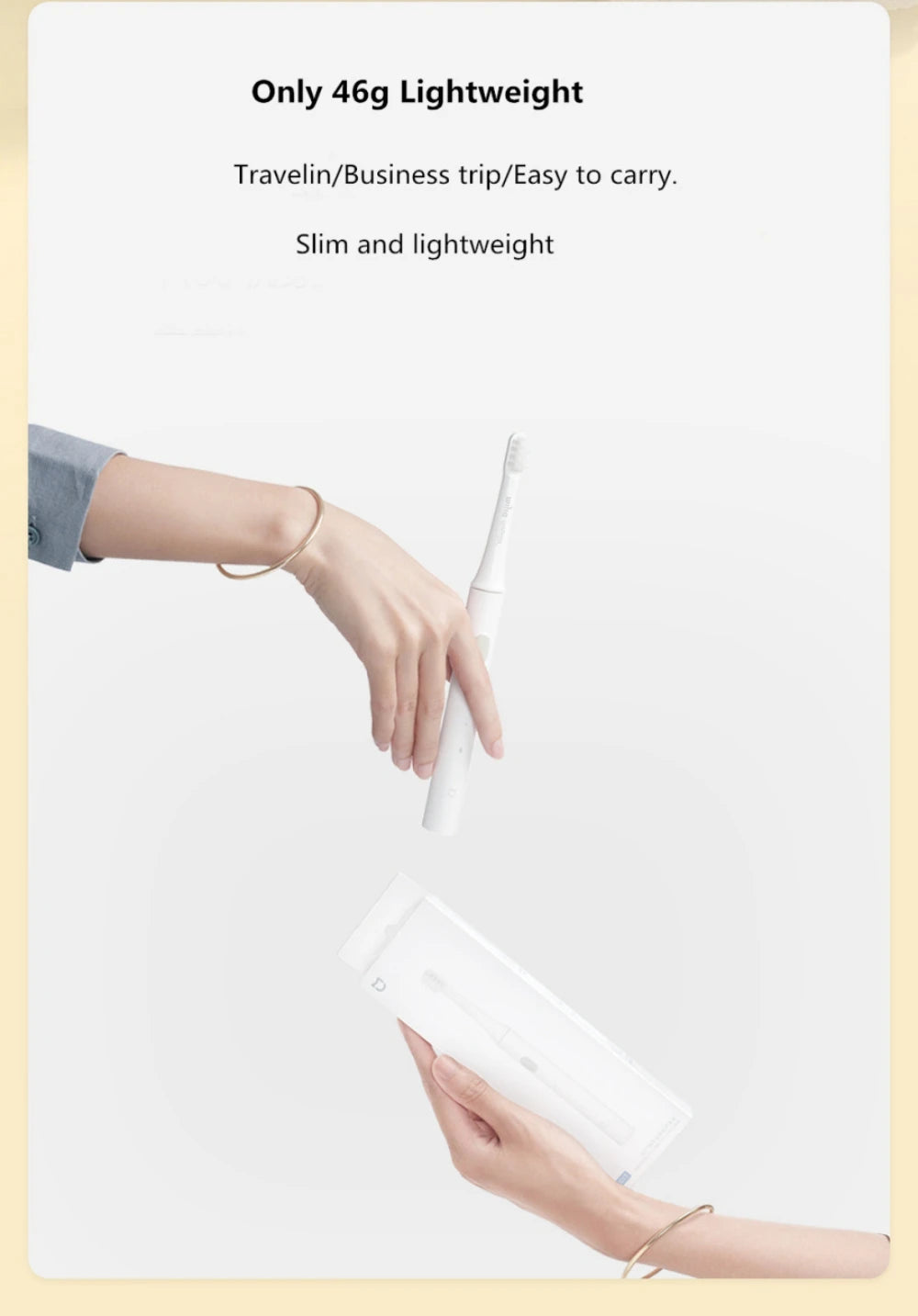 XIAOMI MIJIA T100 Sonic Electric Toothbrush Cordless USB Rechargeable Toothbrush Waterproof Ultrasonic Automatic Tooth Brush