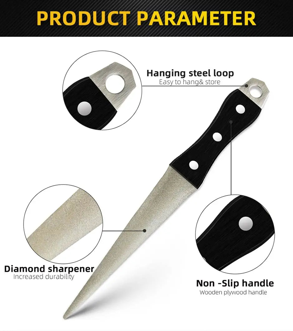 Whetstone Stone Diamond Knife Sharpener Knife Sharpening Curved Surface for Knife Scissors Honing Bar Kitchen Grinding Tool