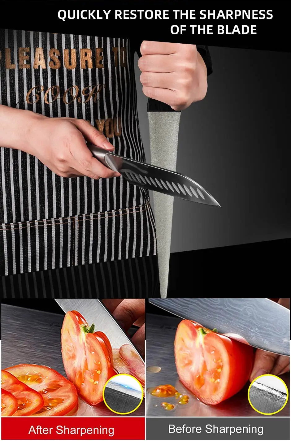 Whetstone Stone Diamond Knife Sharpener Knife Sharpening Curved Surface for Knife Scissors Honing Bar Kitchen Grinding Tool