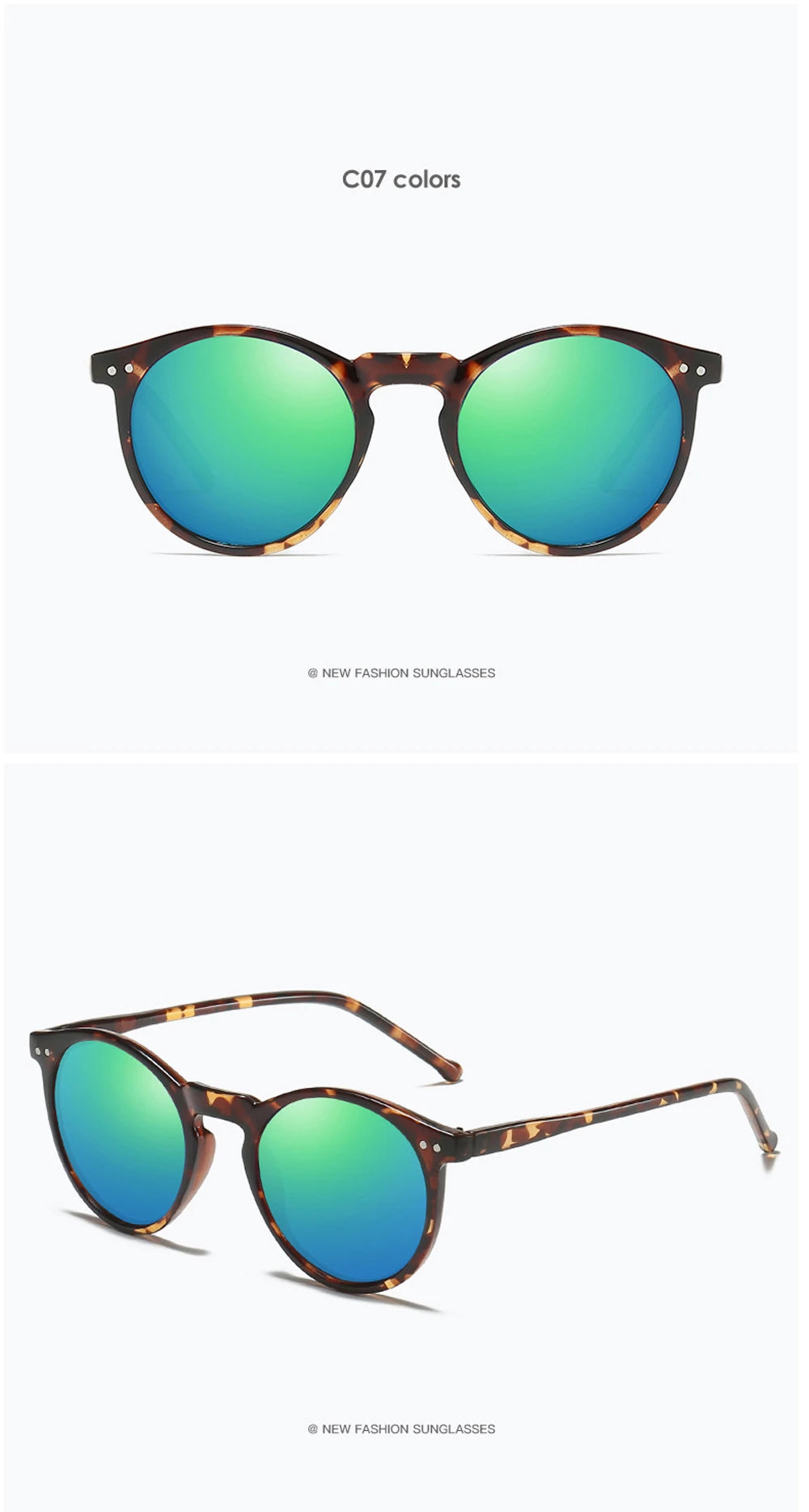 2024 Polarized Sunglasses Men Women Brand Designer Retro Round Sun Glasses Vintage Male Female Goggles UV400 Oculos Gafas De Sol