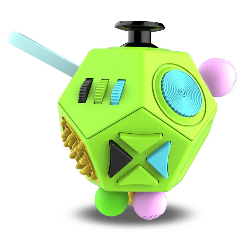 12 Sides Fidget Cube Toys Anti-Stress Antistress Sensory Toys For Children Kids Adults Autism ADHD OCD Anxiety Relief Focus