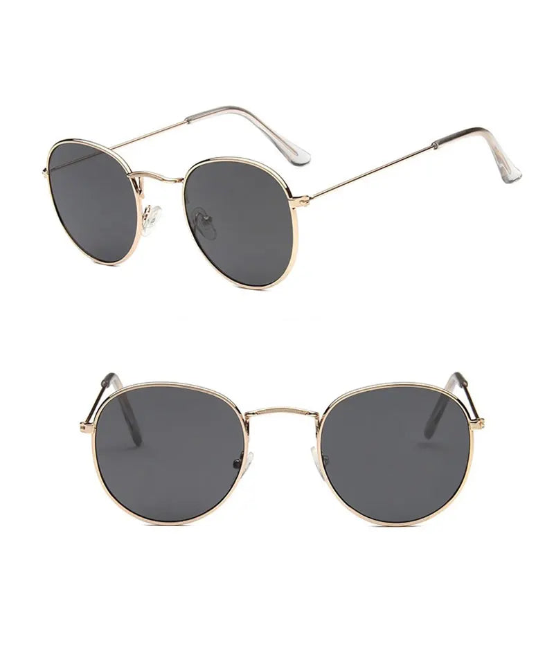 LeonLion 2023 Round Retro Sunglasses Men Round Vintage Glasses for Men/Women Luxury Eyewear Men Metal Lunette Soleil Homme UV400