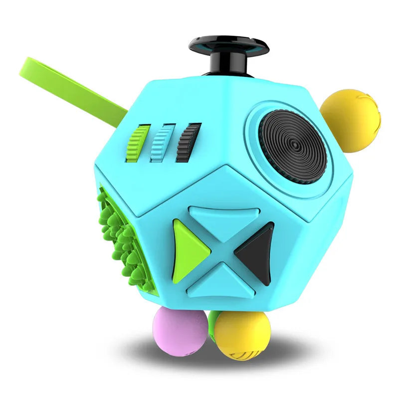 12 Sides Fidget Cube Toys Anti-Stress Antistress Sensory Toys For Children Kids Adults Autism ADHD OCD Anxiety Relief Focus