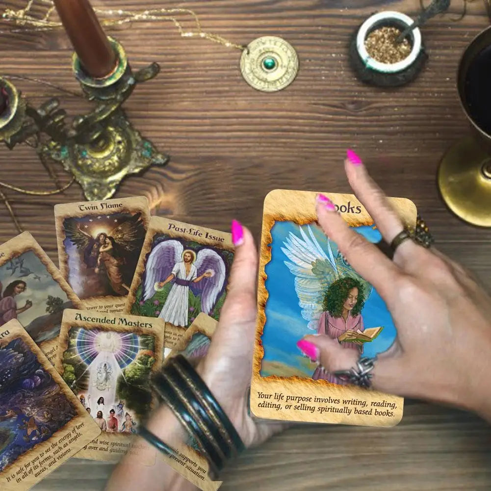 Angel Therapy Oracle cards PDF Guidebook Tarot cards deck board games for family party women kids toys