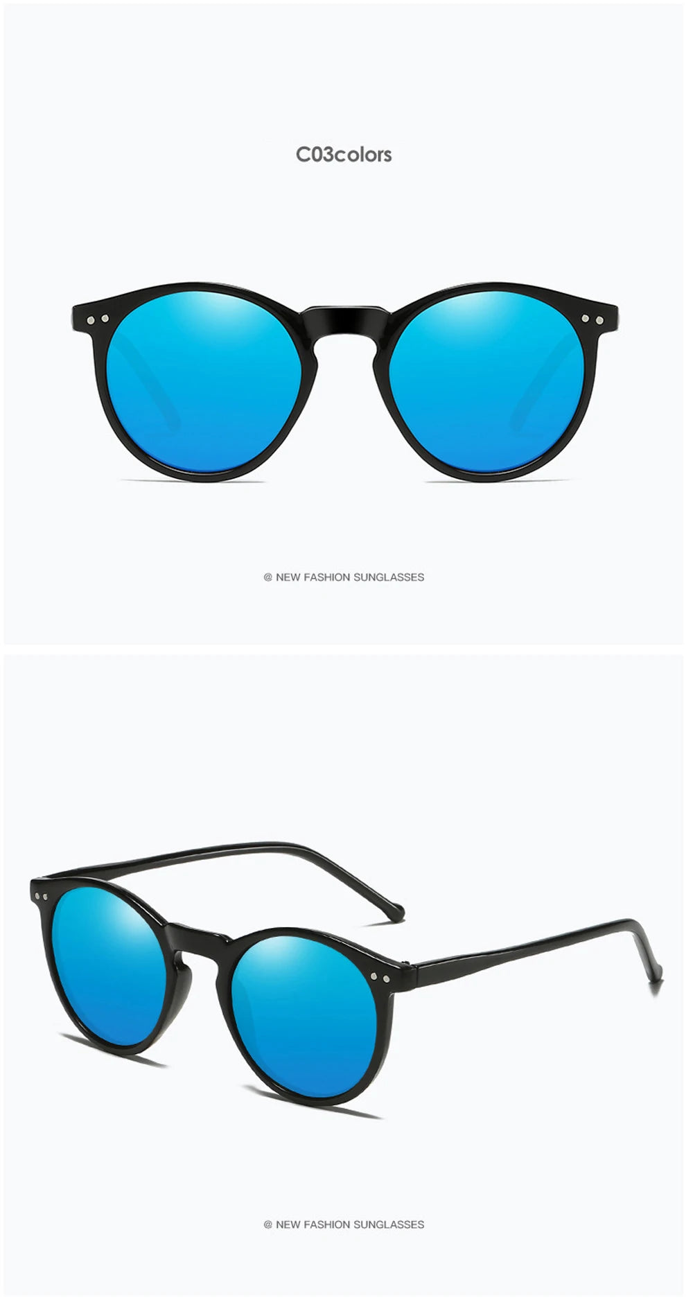 2024 Polarized Sunglasses Men Women Brand Designer Retro Round Sun Glasses Vintage Male Female Goggles UV400 Oculos Gafas De Sol