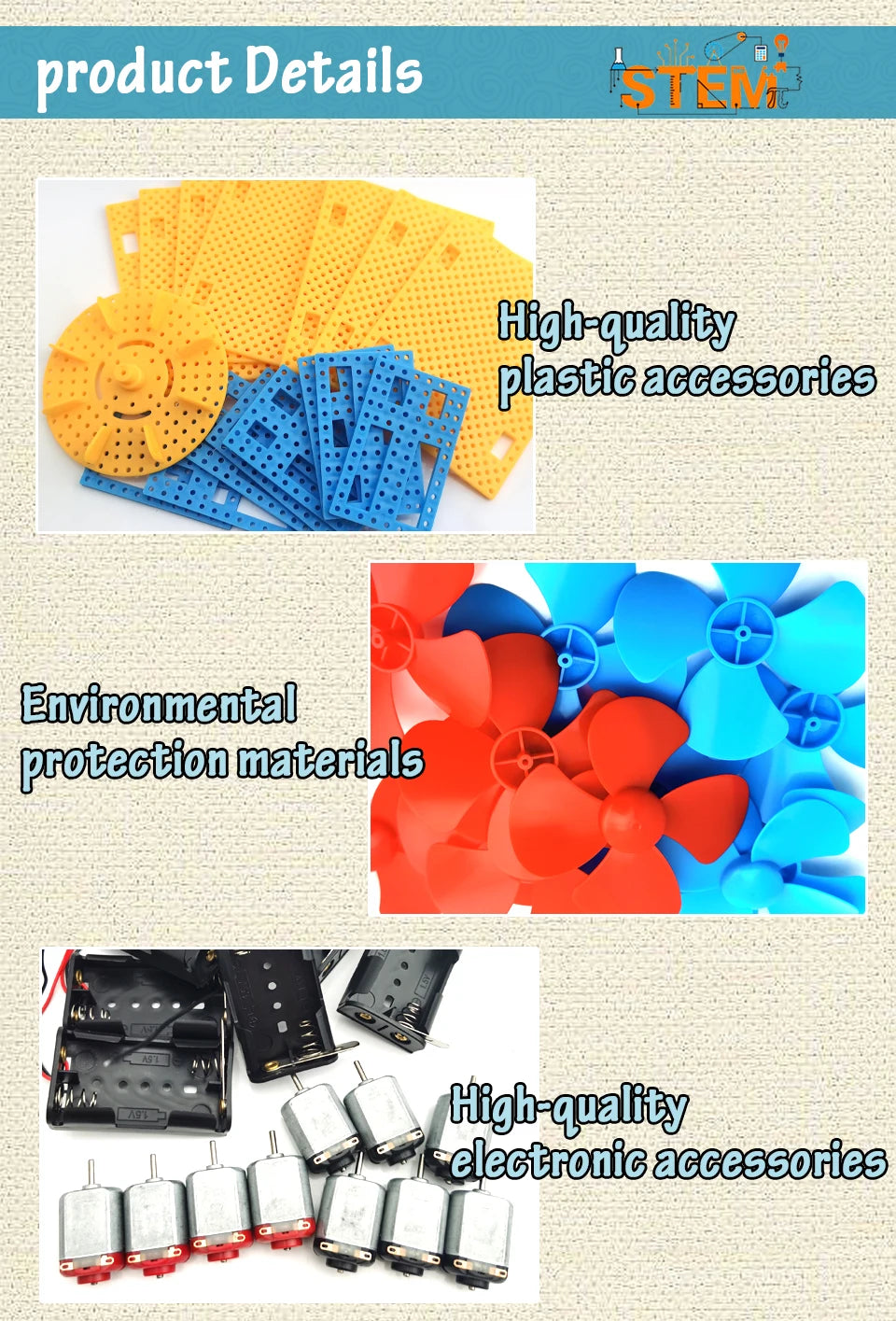DIY Simple DC Electric Motor Model Assemble Kit for Kids Physics Science Educational Toys