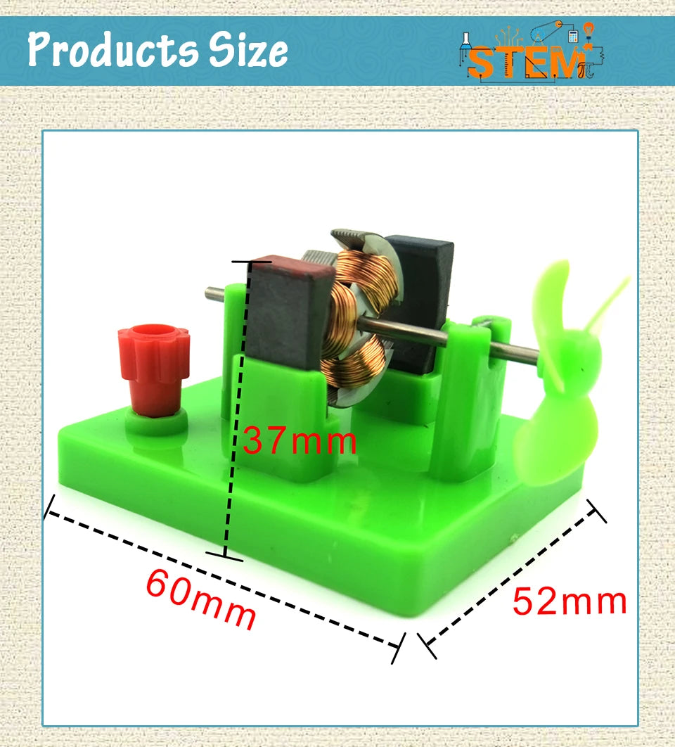 DIY DC Electrical Motor Model Physics Experiment Aids Children Educational Students Toy School Physics Science student Toy
