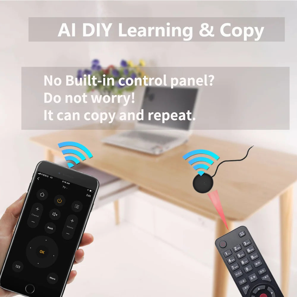 Tuya WiFi IR Remote Control for Smart Home for TV Air Condition works with Alexa Google Home Yandex Alice
