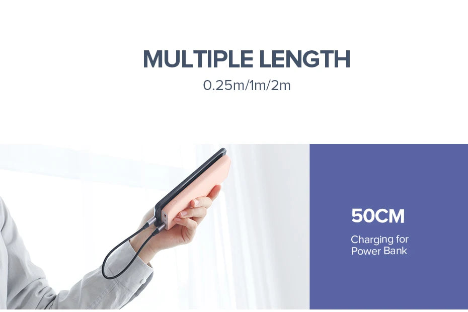 Ugreen Micro USB Cable 3A Nylon Fast Charging USB Type C Cable for Samsung Xiaomi HTC USB Charger Data Cable Mobile Phone Cable