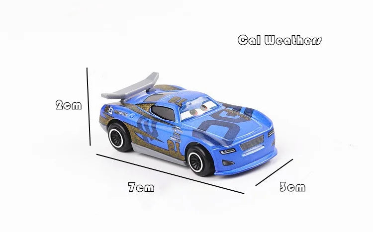 7PCS/Set Disney Pixar Car 3 Lightning McQueen Jackson Storm Uncle Truck Diecast Metal Car Model car Toy Boy Gift for boy