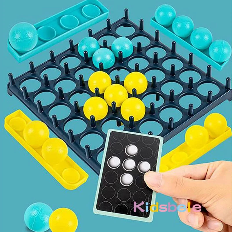 Kids Ball Bouncing Game Parent-child Interaction Board Game Jumping Connect Ball Toddler Toss Ball Game Fun Party Game