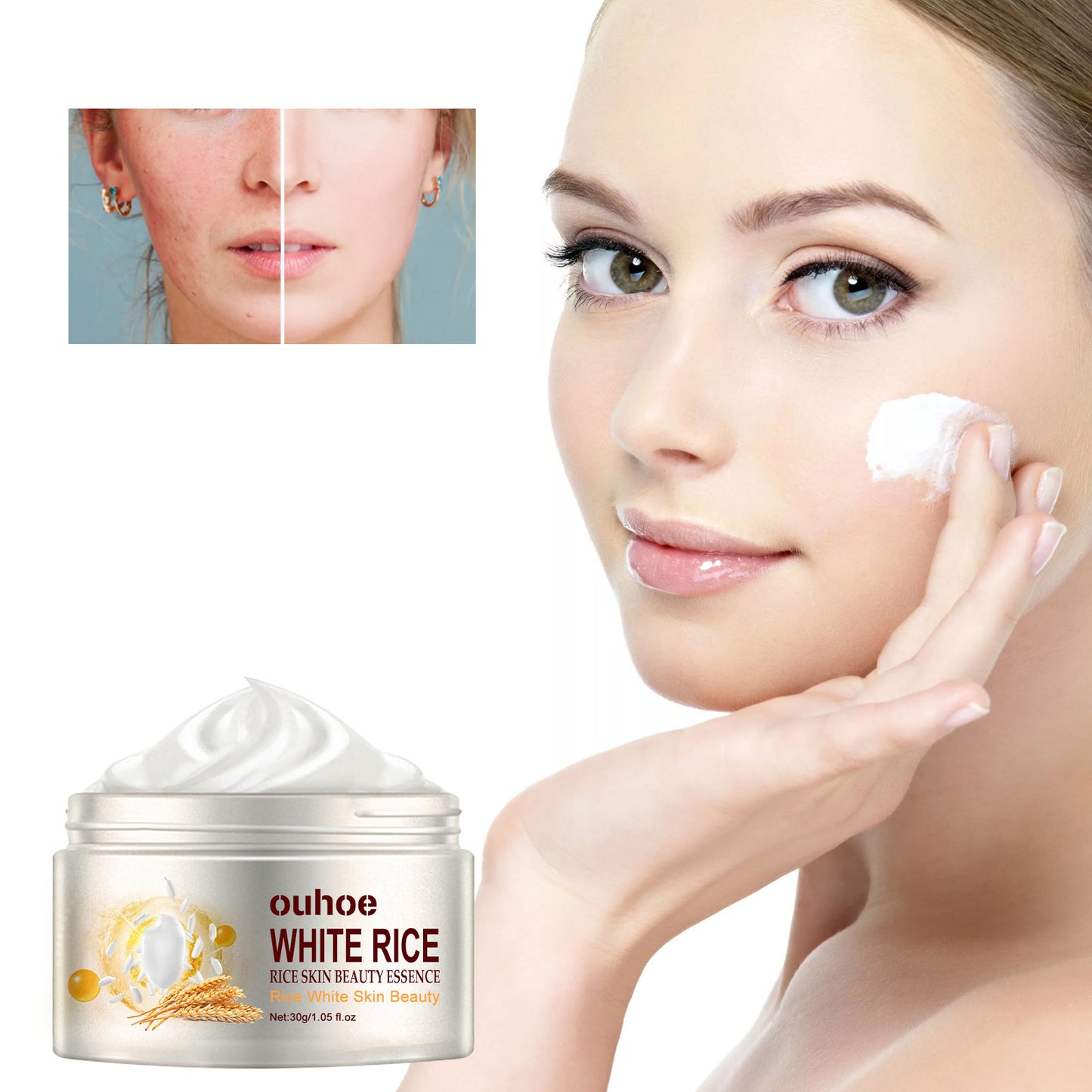 Rice Anti-wrinkle Facial Cream Acne Melasma Treatment Pigmentation Whitening Face Lifting Beauty Moisturizer Korean Cosmetics30g