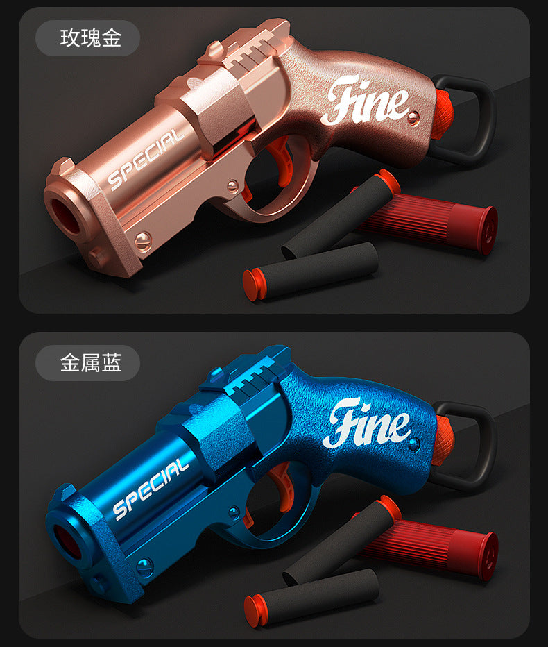 Mini S686 Shell Throwing Soft Bullet Launcher Toy Gun Airsoft Foam Bullet Blaster CS Outdoor Weapon Children Pistol