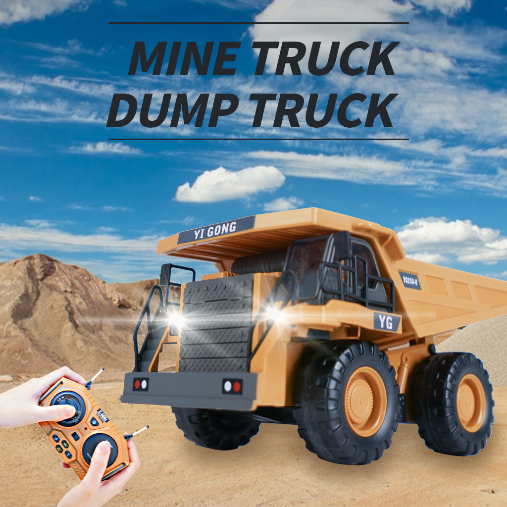 RC Excavator 1:20 Remote Control Truck 2.4G RC Crawler Engineering Vehicle Truck Radio Control Children\'s Day Back to School
