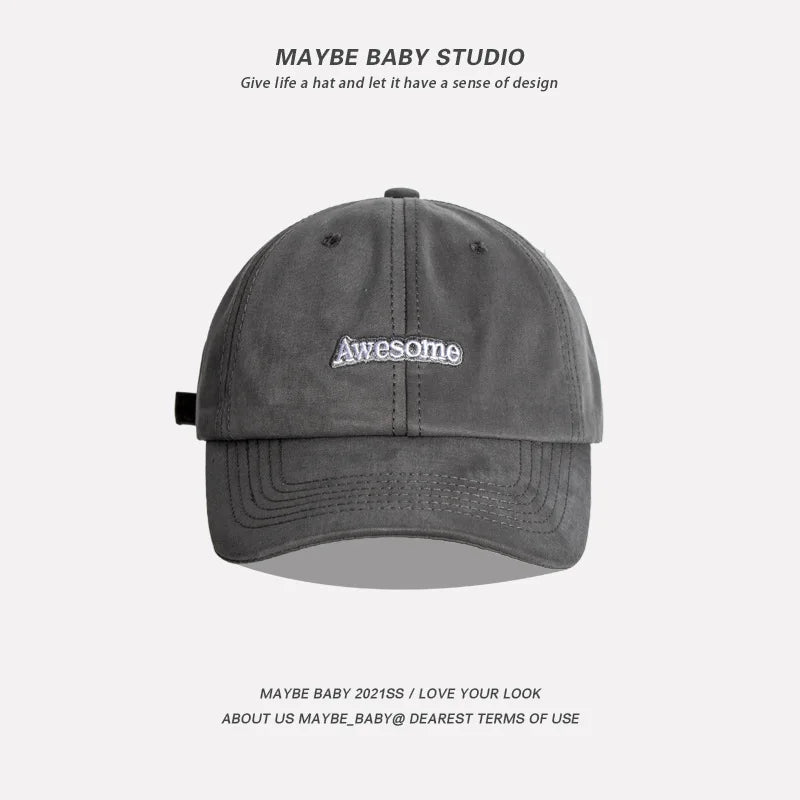 Spring Autumn Awesome Boys Girls Women Baseball Caps 2023 Dropshipping Letter Embroidered Men's Women's Cap Hip Hop Snapback Hat