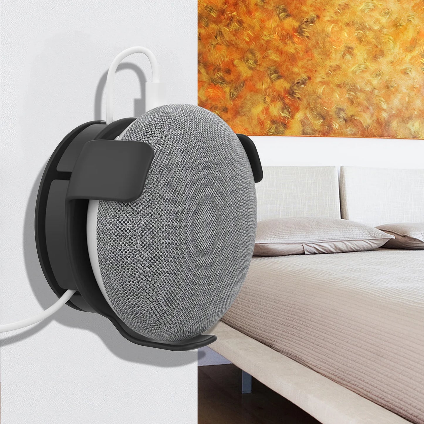 Portable Wall Mount Holder For Google Home Mini Smart Speaker Accessories Cord Management Hanger Stand For Google Speaker