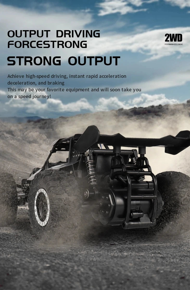 Radio 1:16 Model RC Car With LED Lights 2WD Off Road Remote Control Racing Drift Climbing Vehicle Cars Toys Gifts for Boys Girls