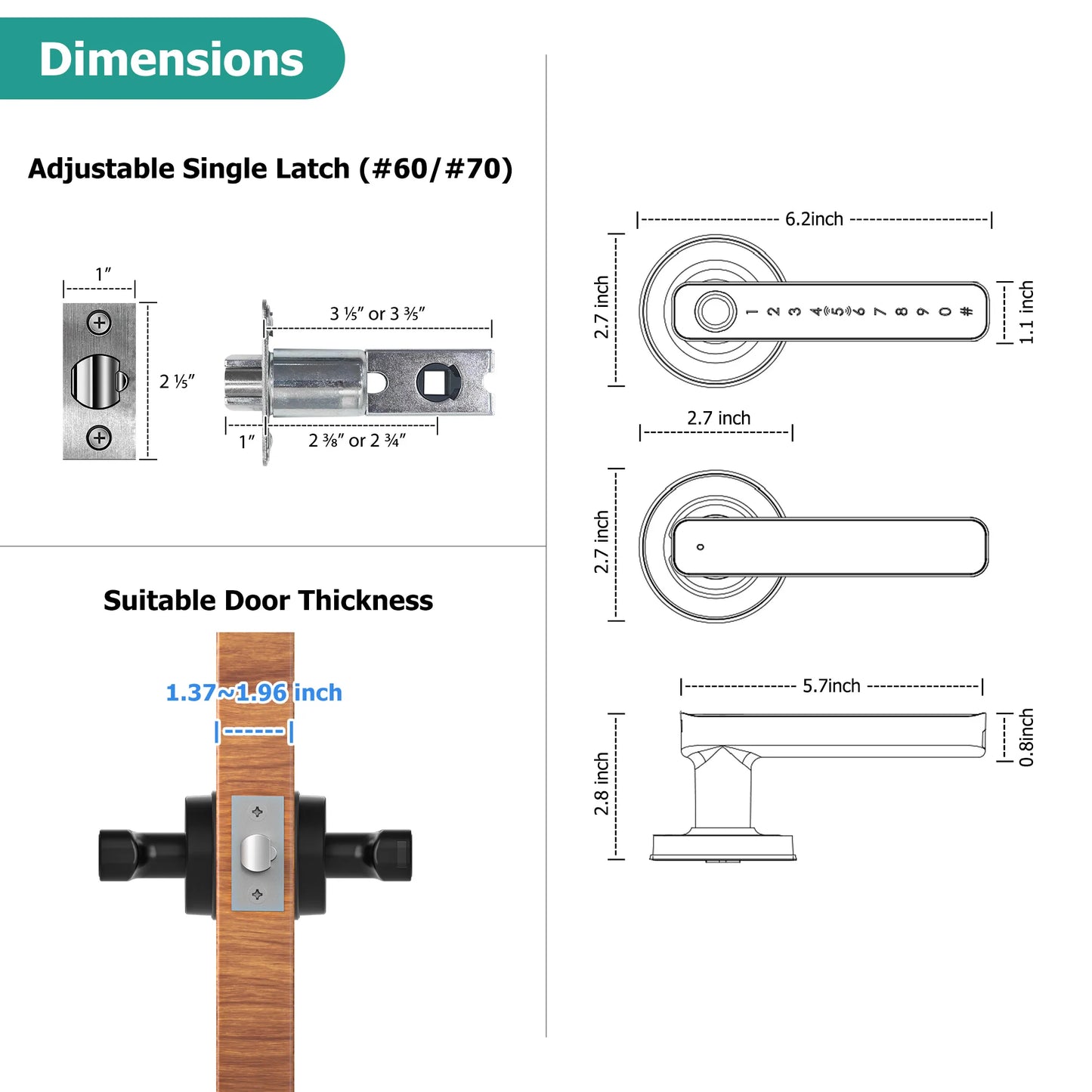 smart home cerradura inteligente tuya smart door lock safe fingerprint locker keyless entry digital door lock home apartment