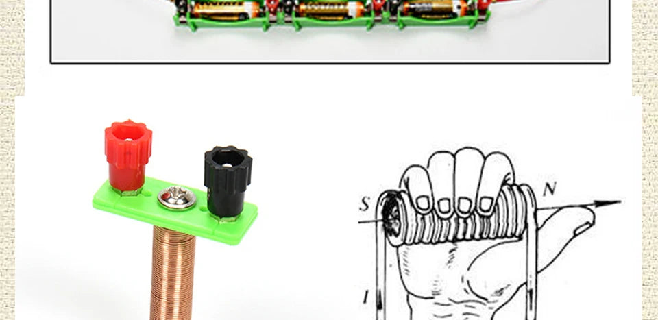 Physics Labs Basic Electricity Discovery Circuit Magnetism Experiment Kits Science Education Toy for Junior Senior High School