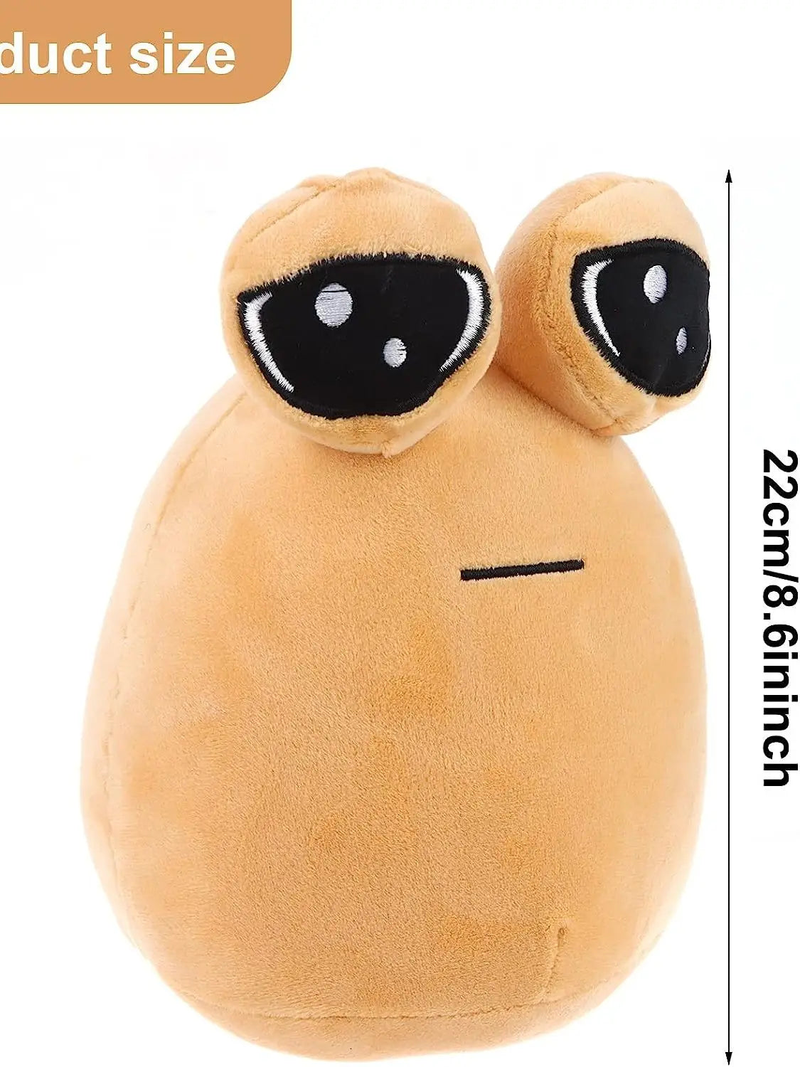 22cm/8.6in Pou Plush Cartoon Alien Toy Kawaii Stuffed Animal Doll Hot Game Figure Gifts for Fans