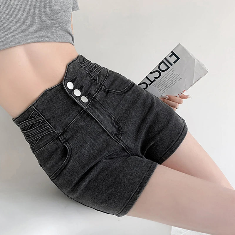 Summer Denim Shorts Women Jeans Short for Women High Waist Denim Hot Shorts Sexy Jeans pantalones short femme
