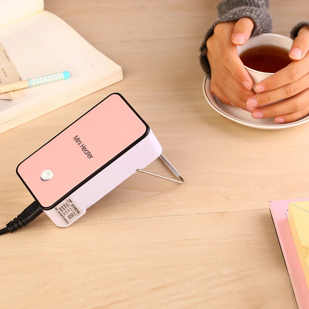 Portable Electric Heater Desktop Hand Warmer Space Warm Air Blower Mini Fan Heater For Dormitory Home Heaters Winter Heating Fan