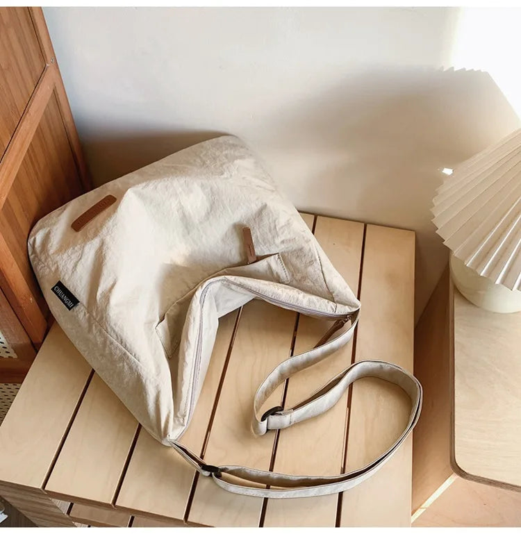 Japanese Women Men Shoulder Crossbody Bag Large Canvas Messenger Bags for Student 2024 Brand Book Bags Female Handbag Satchels