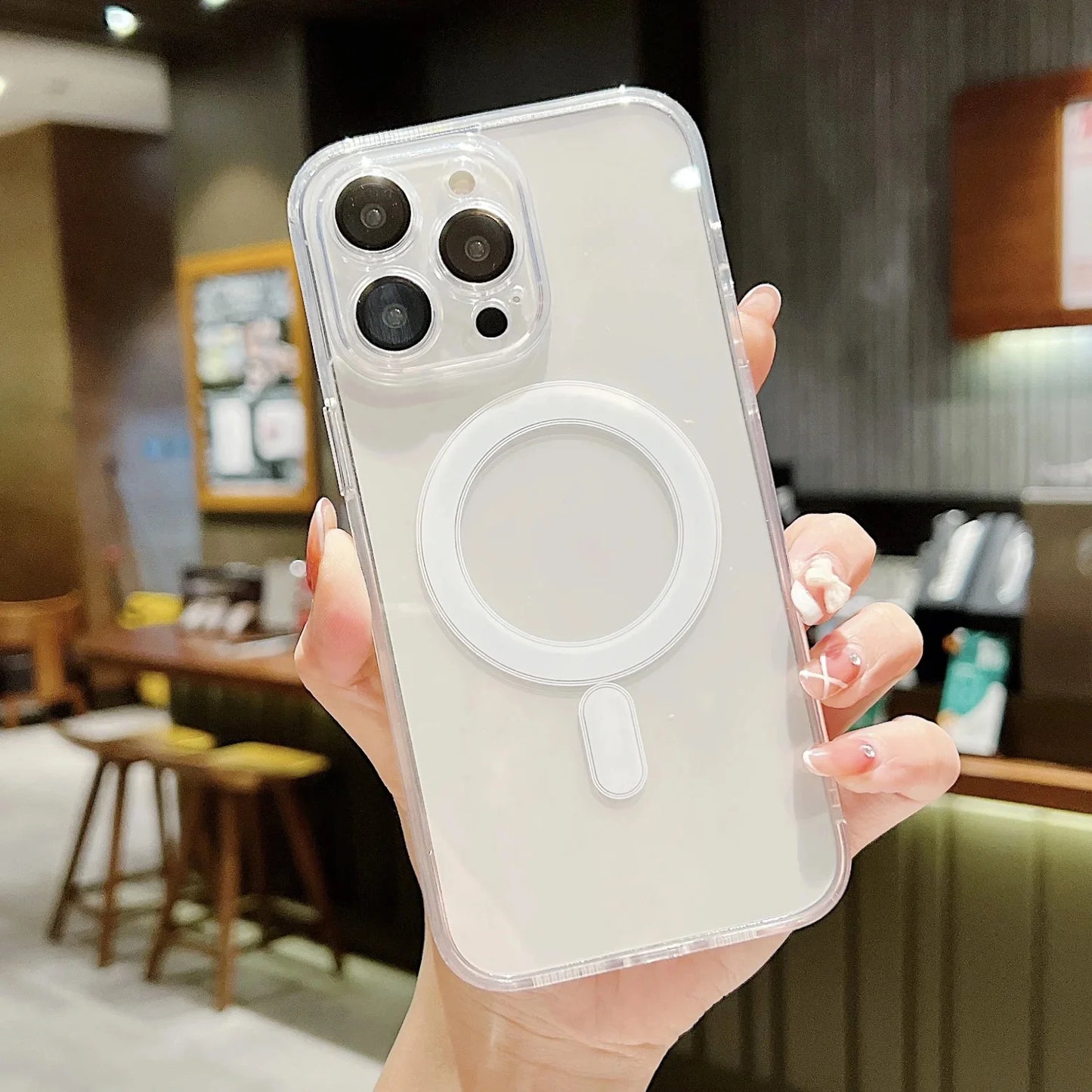 Original Luxury Plating Magsafe Magnetic Wireless Charging Case For iPhone 15 14 13 12 11 Plus Pro Max X XS XR 7 8 Cover Fundas