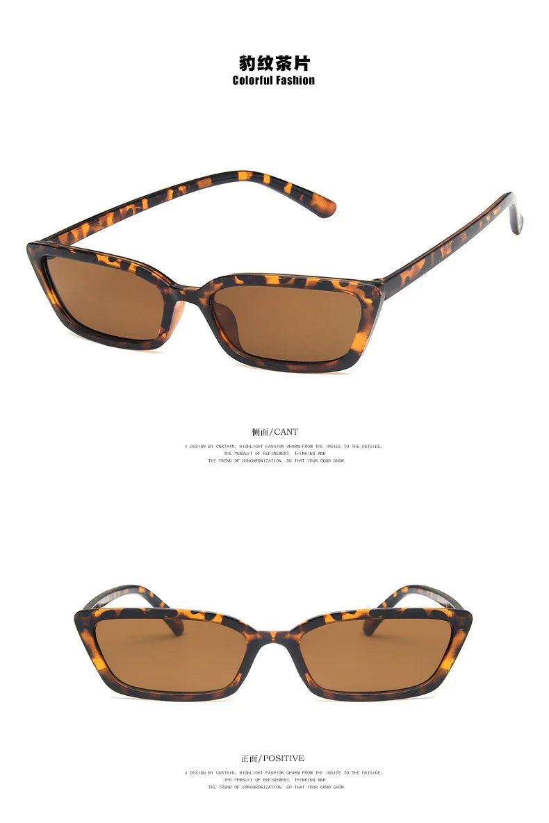 Cat Eye Sunglasses Women Vintage Brand Designer Sun Glasses Small Frames Shades Retro Ladies Cateye Sunglass UV400
