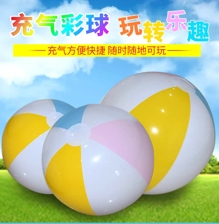 30cm Inflatable Beach Ball Colorful Balloons Swimming Pool Party Water Game Balloons Beach Sports Shower Ball Fun Toys for Kids