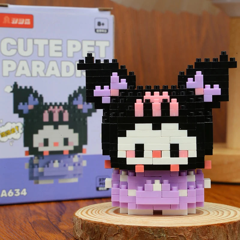 Disney Kuromi LinaBell Hello Kitty Building Blocks Princess Cartoon Bricks for CHILDREN'S Birthdays Halloween Christmas Easter