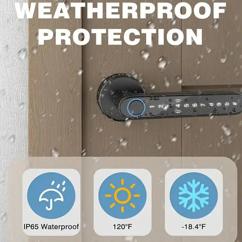 CIEPOJIT Electronic lock for Tuya Smart Lock Indoor BLE Fingerprint Lock UNlock with Fingerprint/TTLOCK APP Remote Unlock