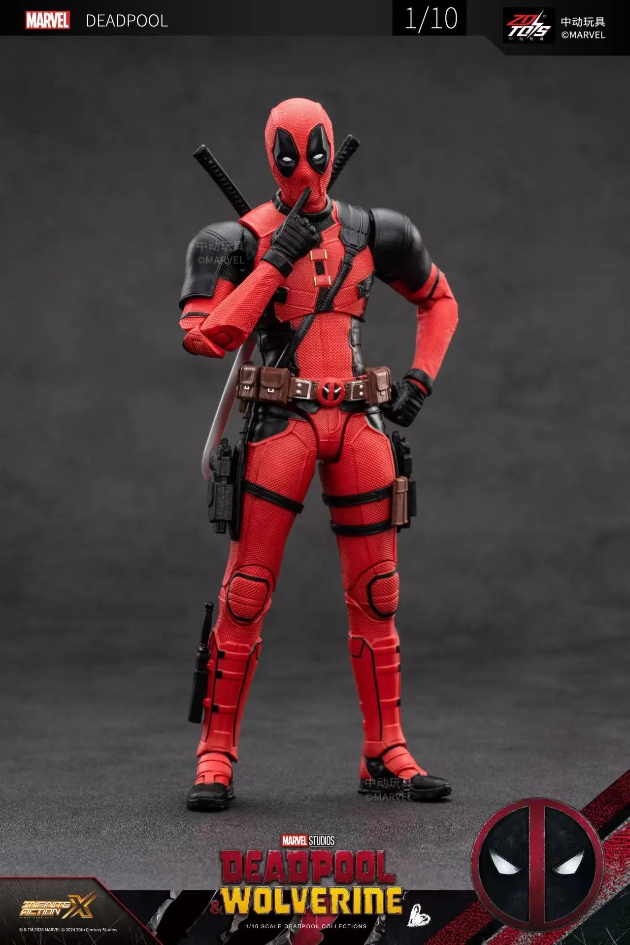 ZD Toys Deadpool & Wolverine Action figures Deadpool Boxed Wolverine Collection Adult Action Figures Kids Toy