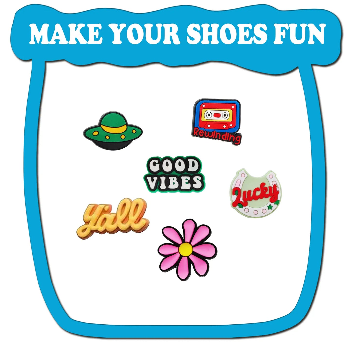 Shoe Charms For Slides Sandals, 10-100Pcs PVC Shoe Decorations Accessories For Christmas Birthday Gift Party Favor
